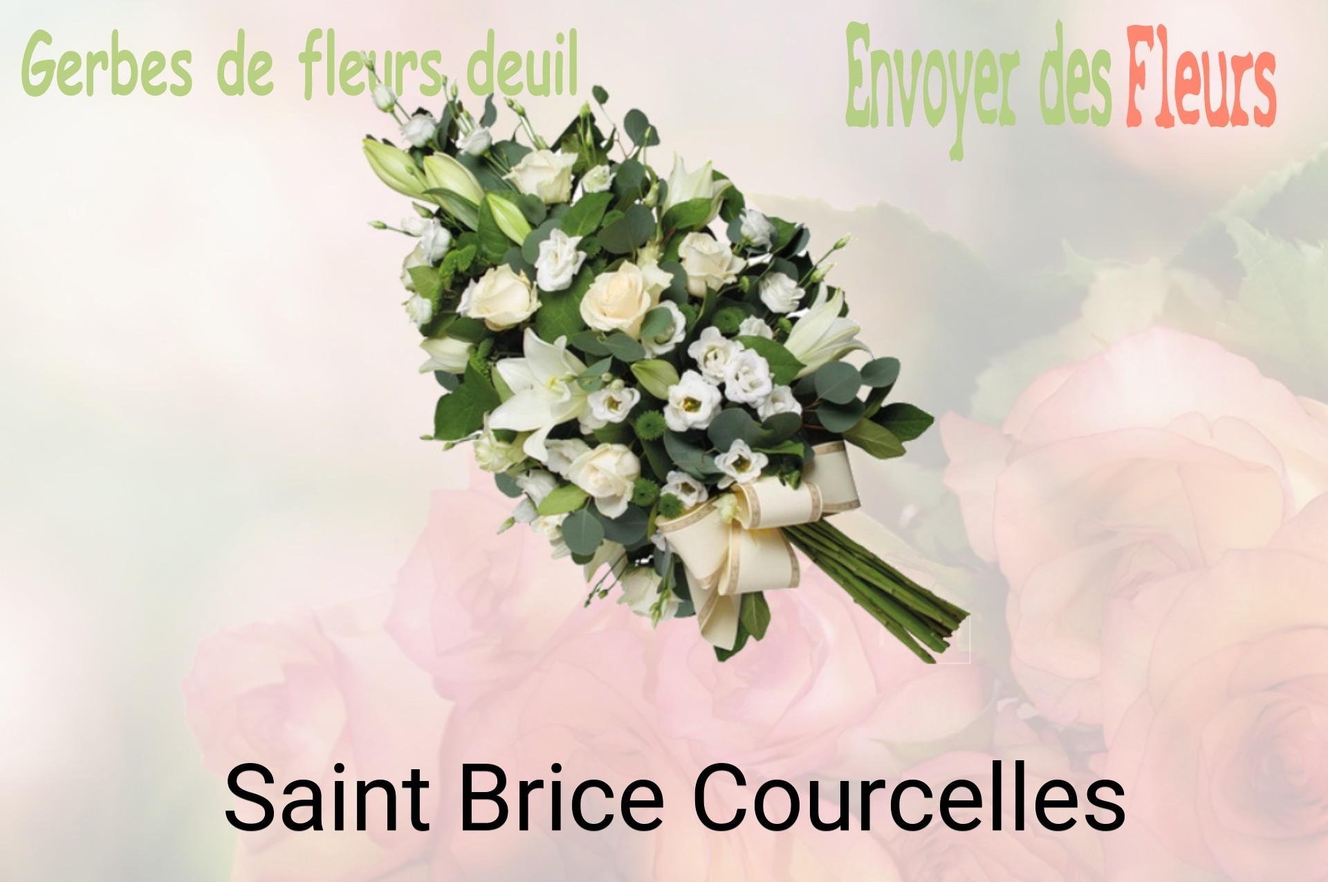 Gerbe de fleurs de deuil livrée à Saint-Brice-Courcelles